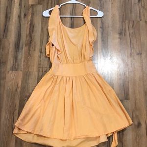 Sherbet orange free people dress
